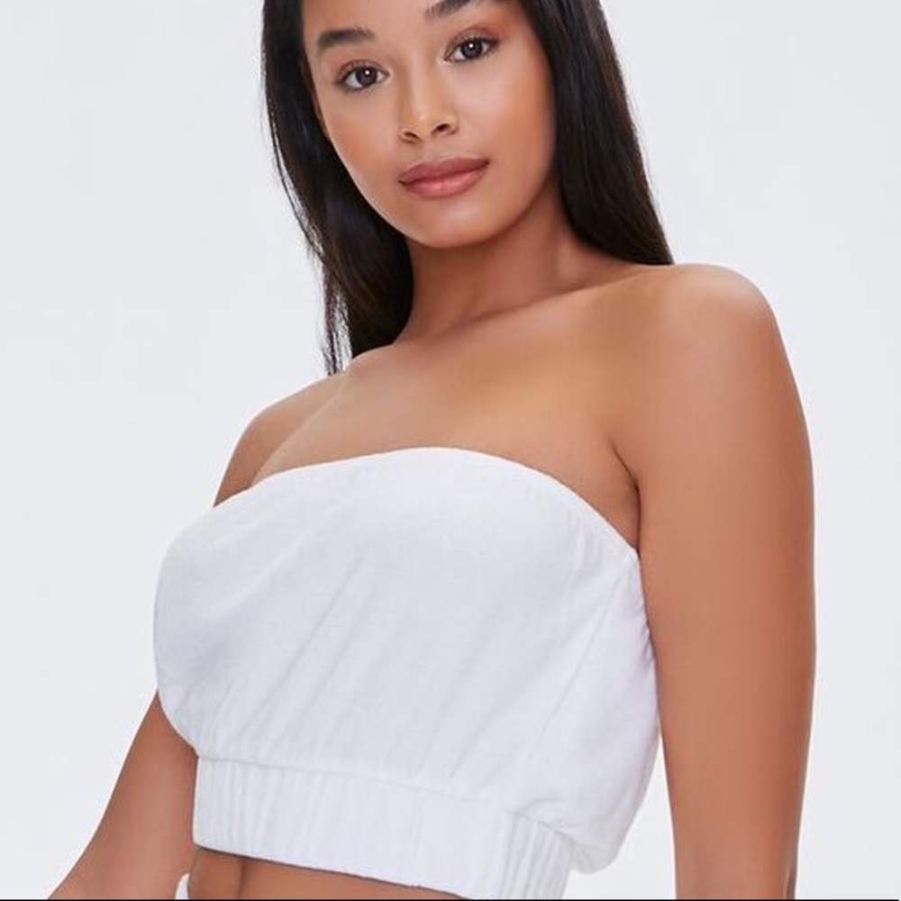 Forever 21 Terry Cloth Crop Top